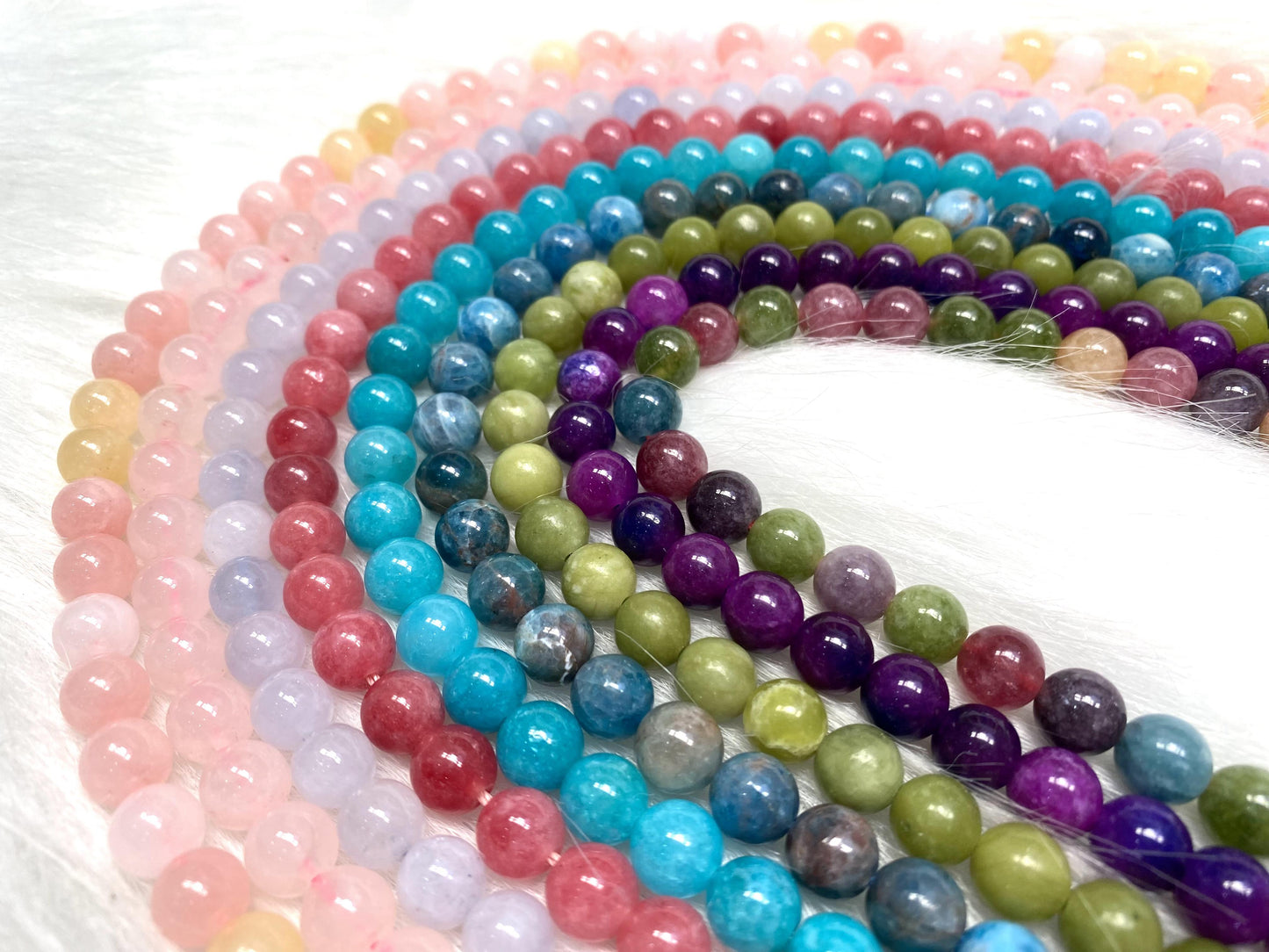 【Series-A Box】200 beads per Box 8MM DIY Crystal Beads