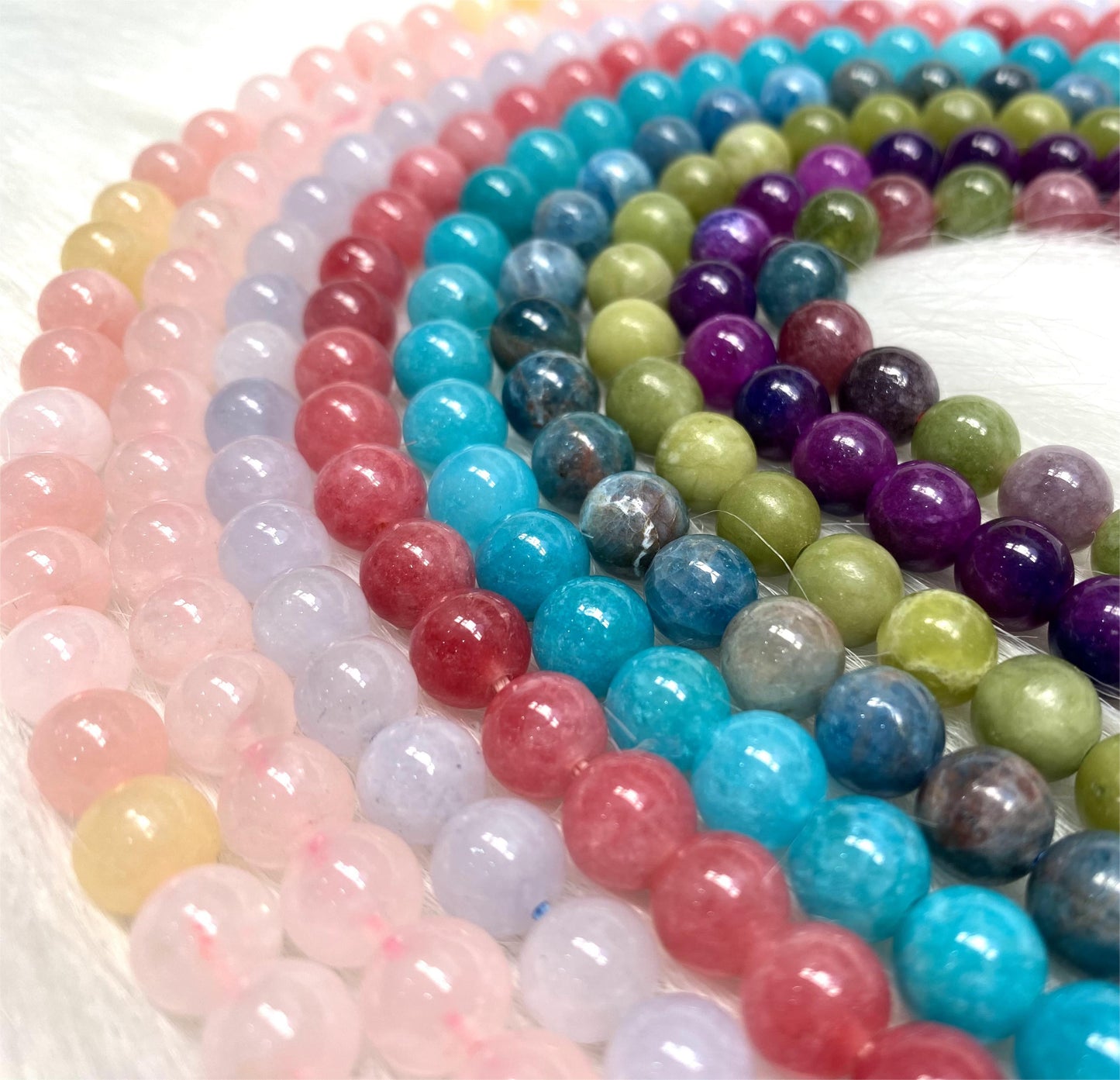 【Series-A】 8MM Crystal Beads For Jewelry DIY(1 Strand = 45PCS)