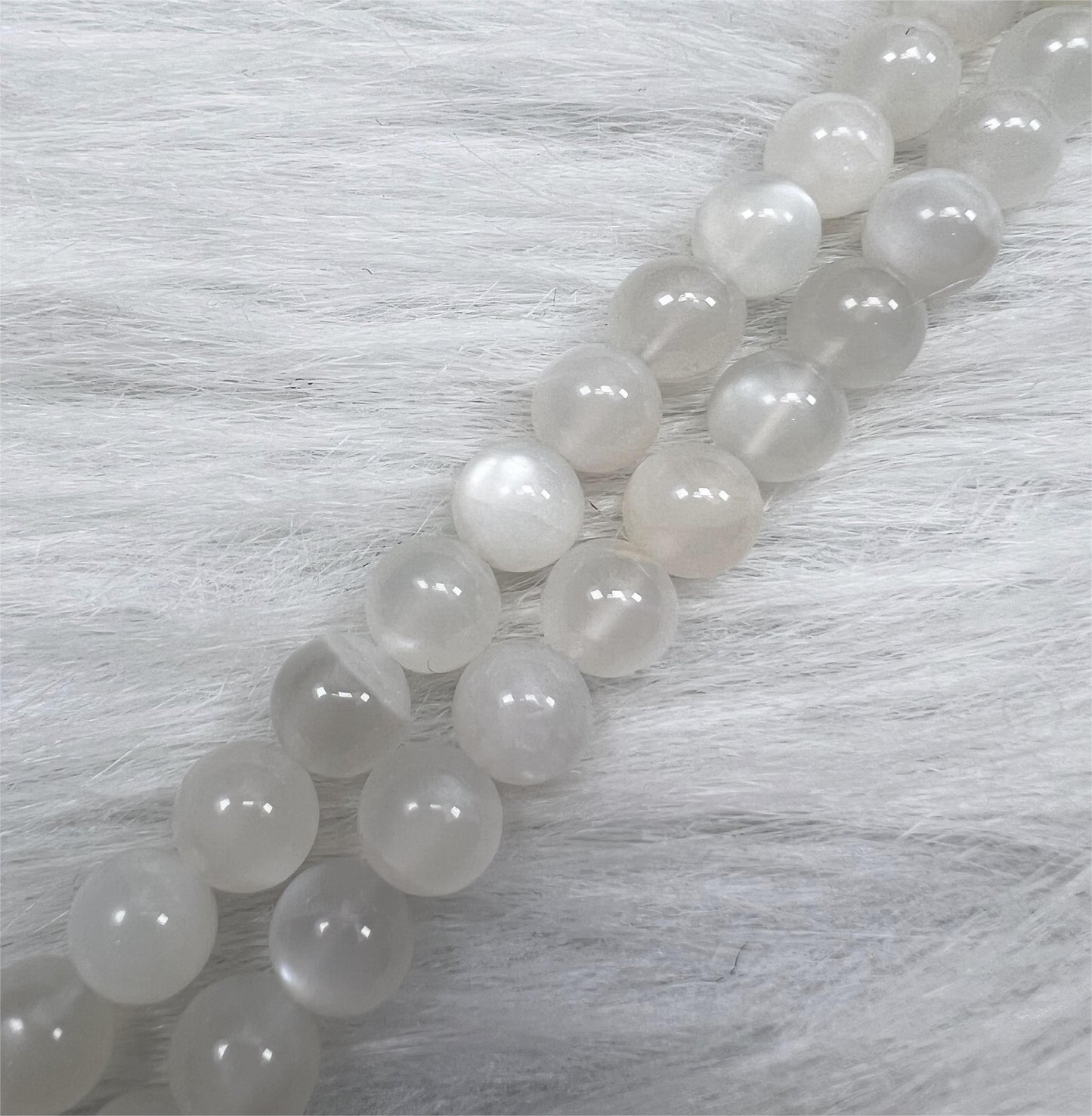 Gorgeous Moonstone Crystal Beads For Jewelry DIY(8mm 45PCS/10mm 38PCS 1 Strand)
