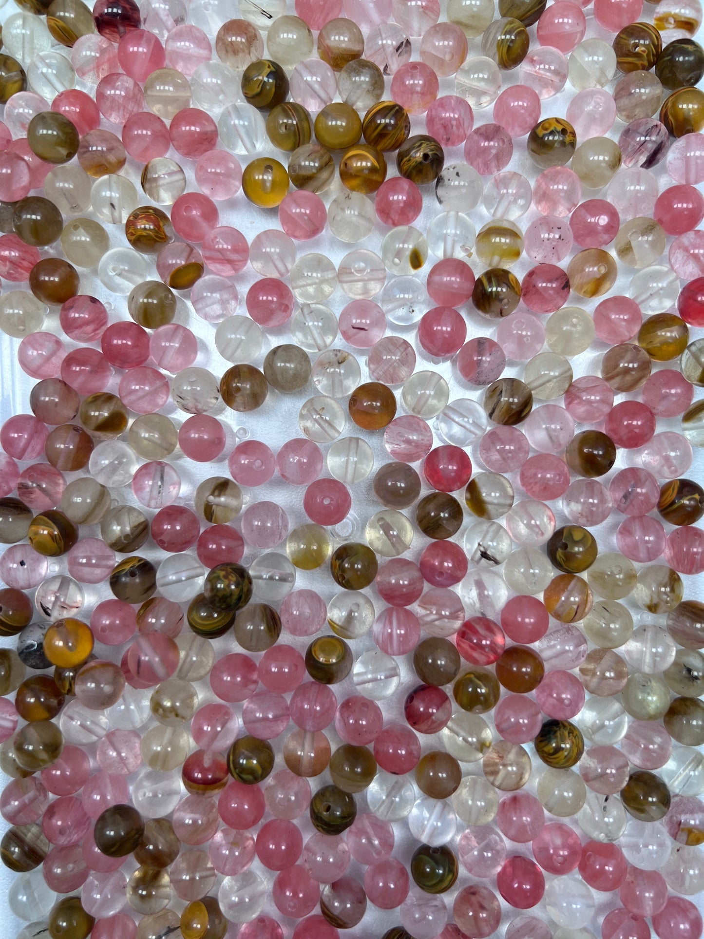 【Series-A】 8MM Crystal Beads For Jewelry DIY(1 Strand = 45PCS)