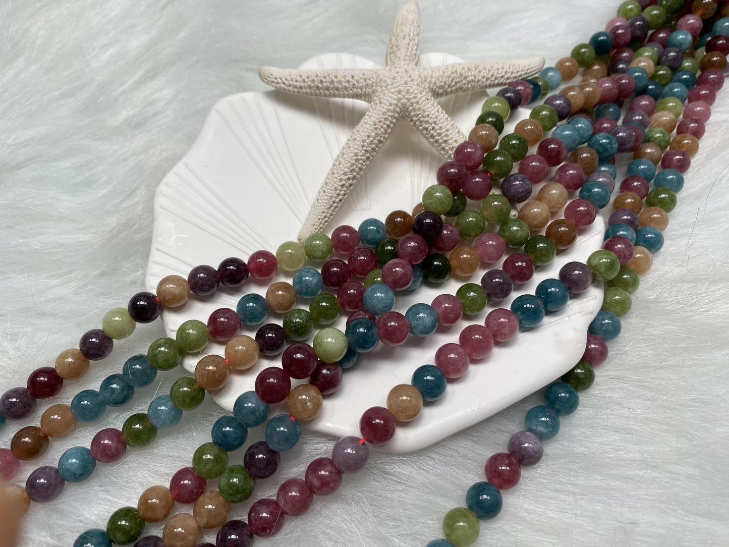 【Series-A Box】200 beads per Box 8MM DIY Crystal Beads