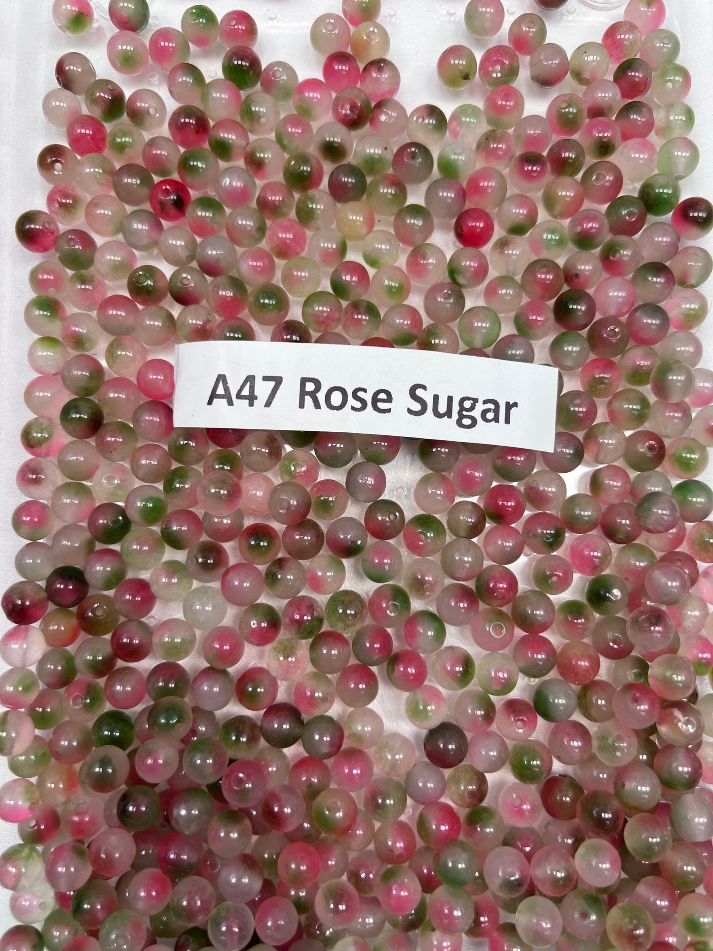 【Series-A】 8MM Crystal Beads For Jewelry DIY(1 Strand = 45PCS)