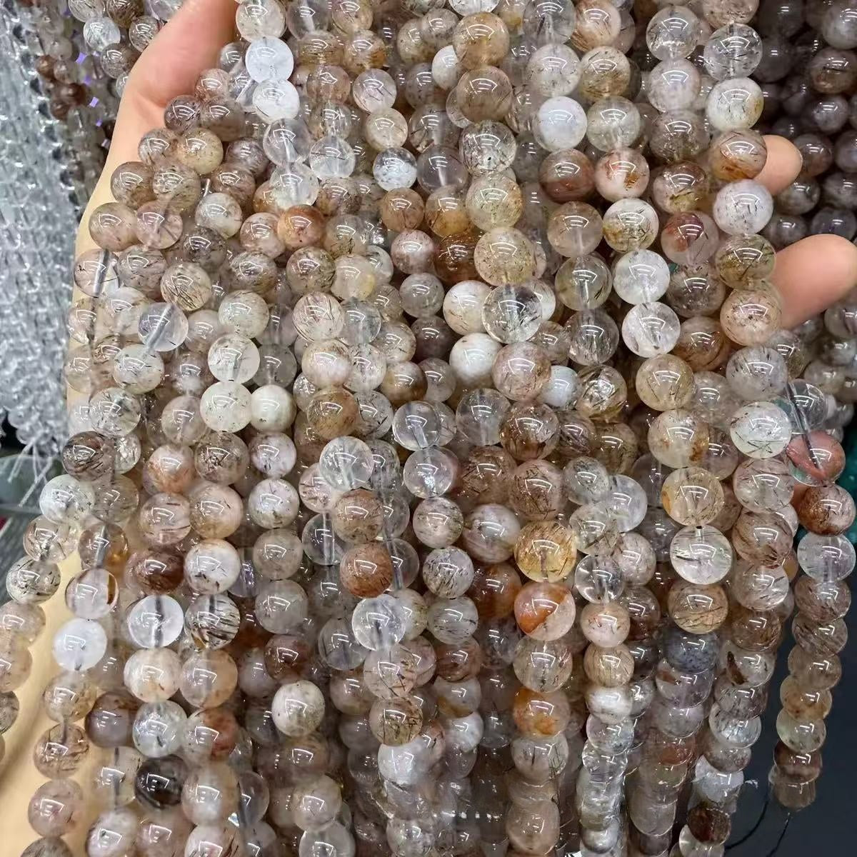 AA Series Regular 10MM Crystal Beads for Jewelry DIY (1 Strand About 37PCS)