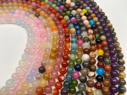 【Sales Promotion！】$25 Get 15 Strands 8MM DIY Crystal Beads (1 Strand = 45PCS)