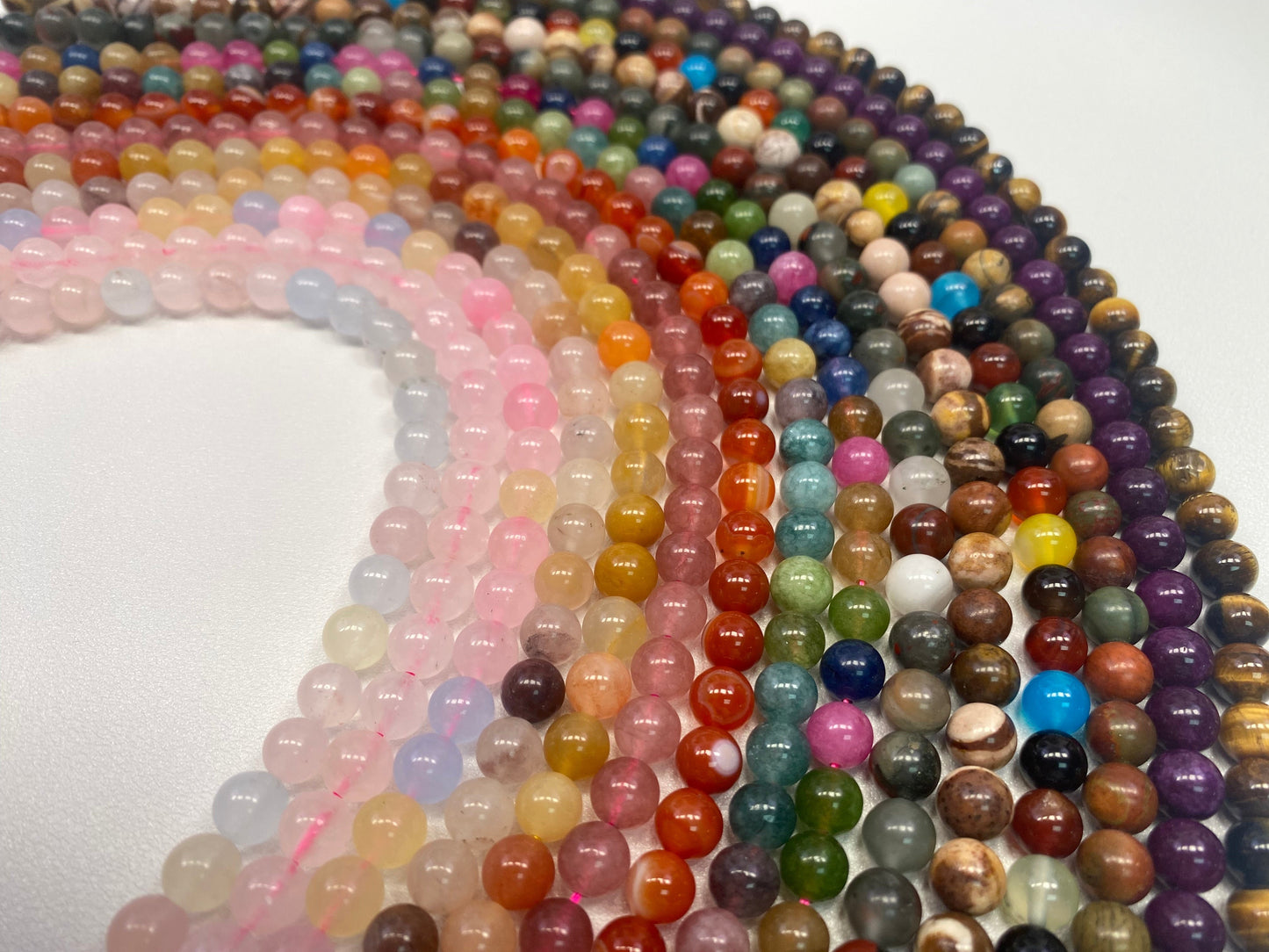 【Sales Promotion！】$25 Get 15 Strands 8MM DIY Crystal Beads (1 Strand = 45PCS)