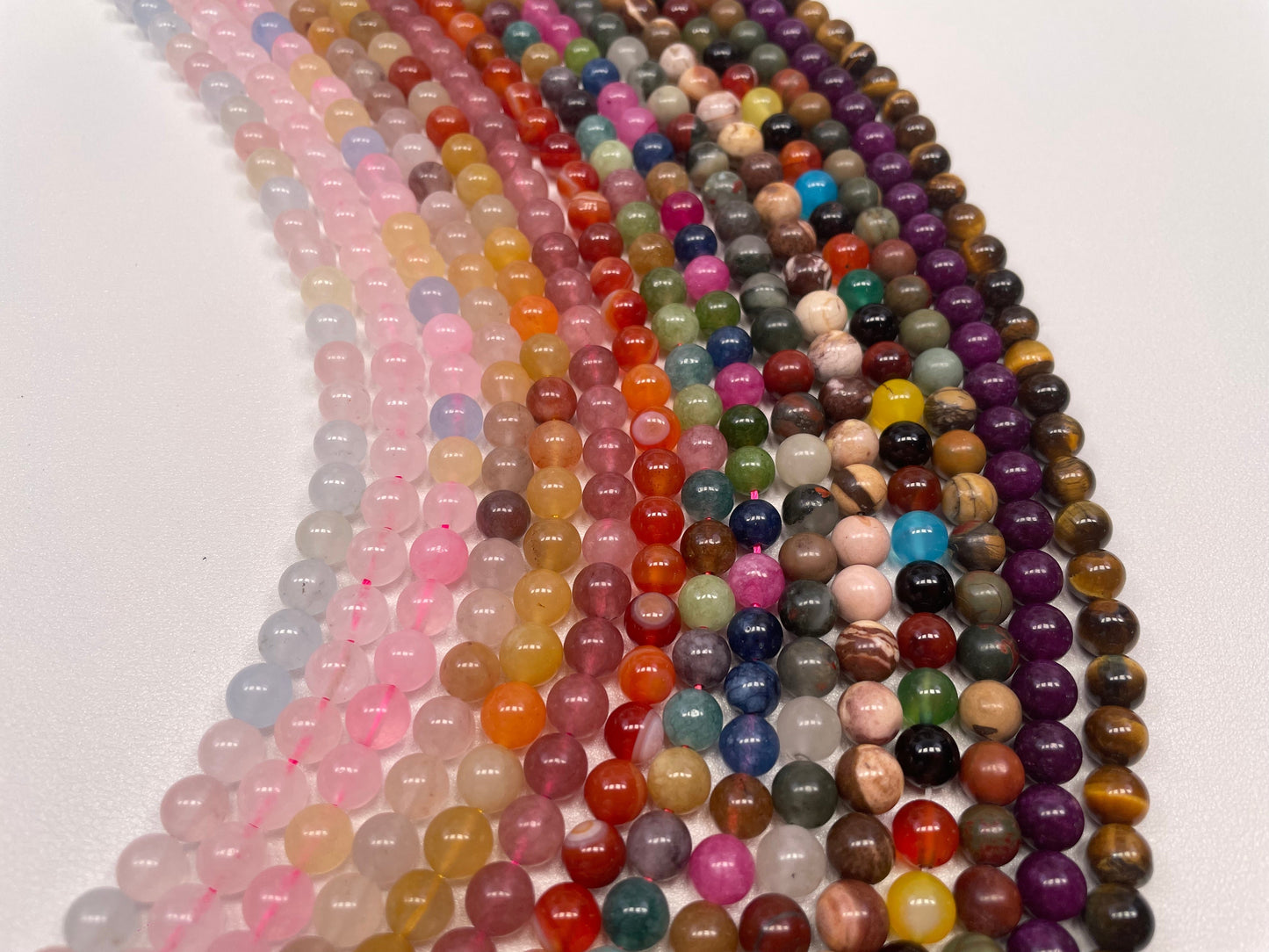 【Sales Promotion！】$25 Get 15 Strands 8MM DIY Crystal Beads (1 Strand = 45PCS)