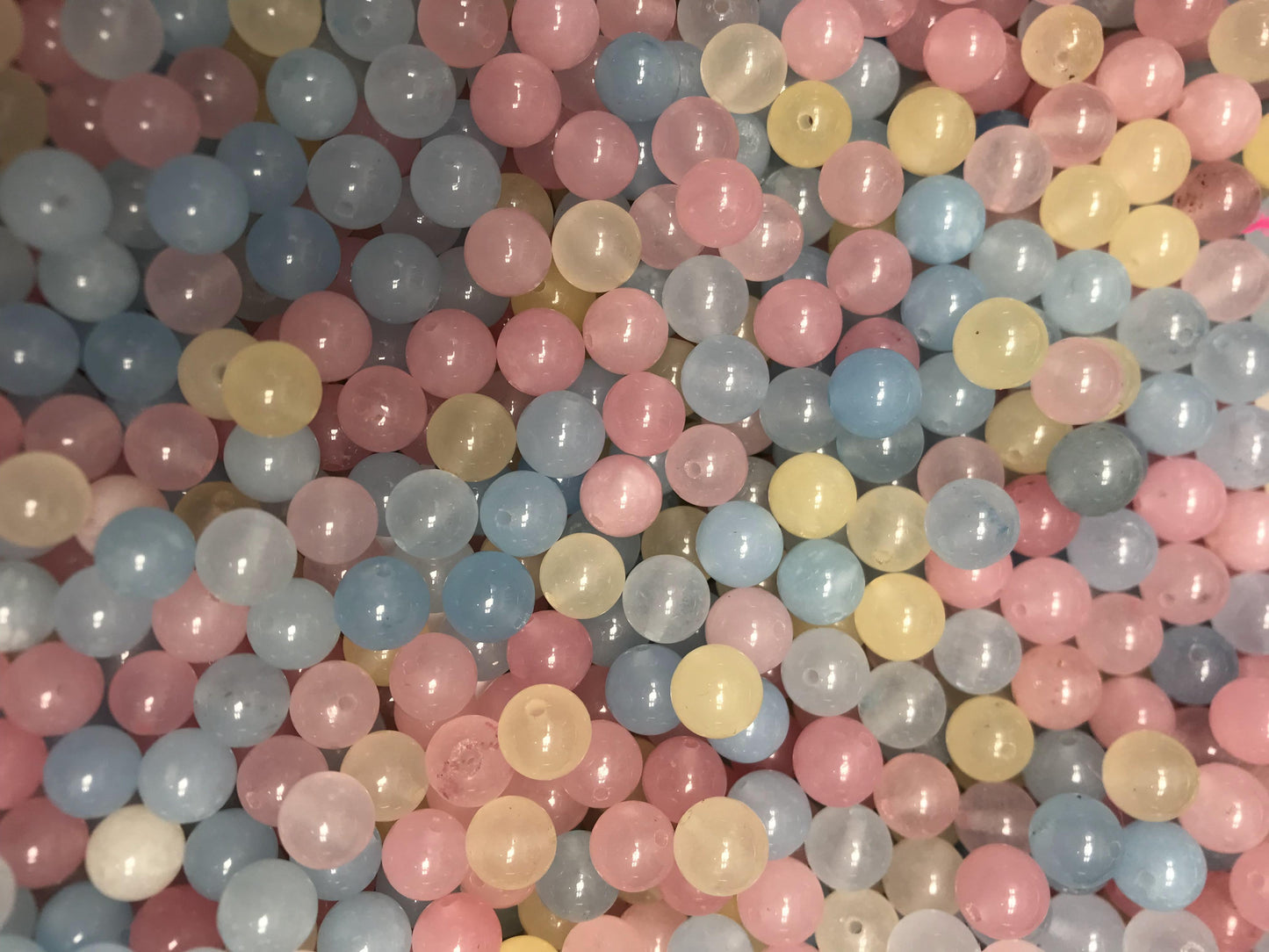 【SALE2-A】1 Box Over 200PCS 8MM DIY Crystal Beads