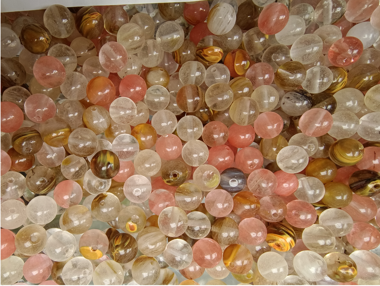 【SALE2-A】1 Box Over 200PCS 8MM DIY Crystal Beads