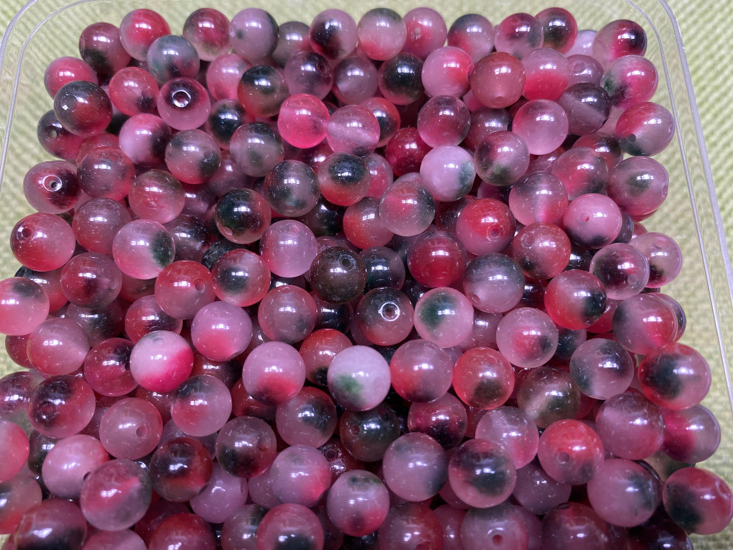 【SALE2-A】1 Box Over 200PCS 8MM DIY Crystal Beads